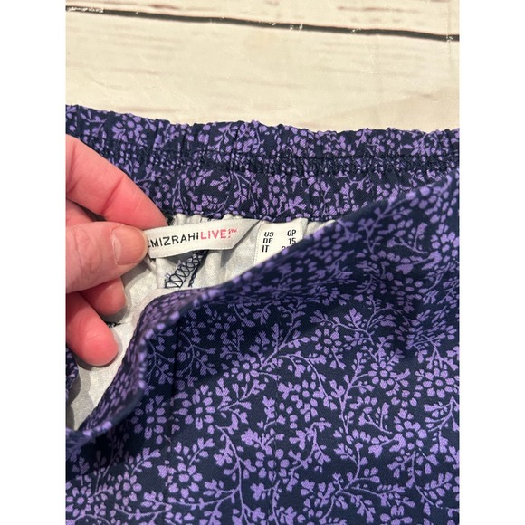 Isaac Mizarhi Live Size 0 Petite Purple Small Floral Cottage Cottagecore Size 0P - Picture 4 of 8